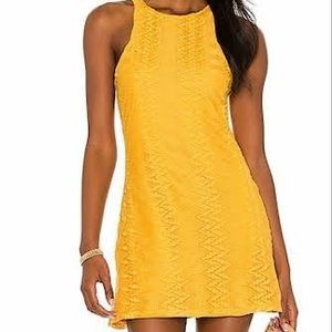 House Of Harlow 1960 Hira Mini Dress Yellow/Gold